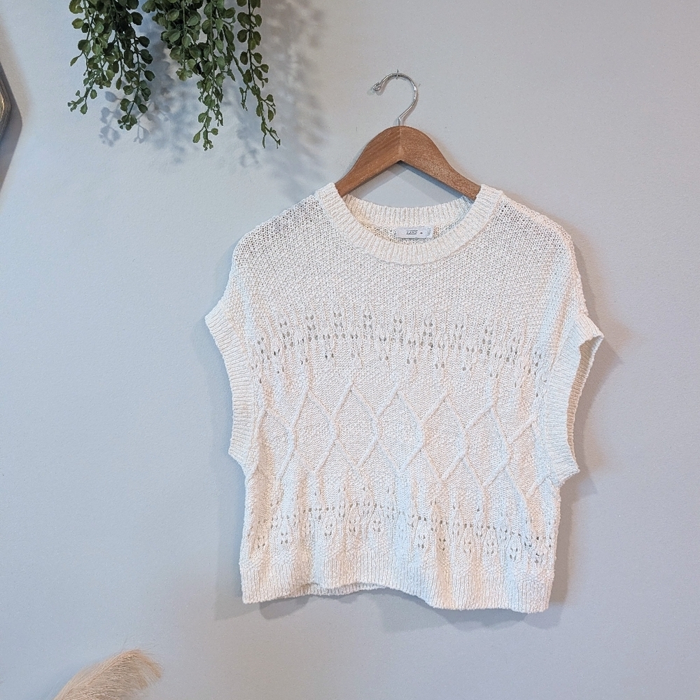Closed White Knit Sleeveless Top Sz M